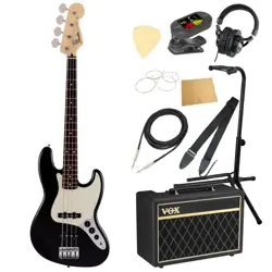 FENDER MADE IN JAPAN JUNIOR COLLECTION JAZZ BASS RW BLK ELECTRIC VOX AMPLIFIER S