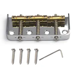 6 STRINGS CHROME TELECASTER BRIDGE STEEL BASE BRASS SADDLES FENDER TELE TL]