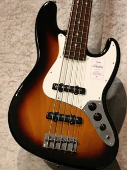 FENDER MADE IN JAPAN HYBRID II JAZZ BASS V -3 COLOR SUNBURST- F/S FROM JAPAN