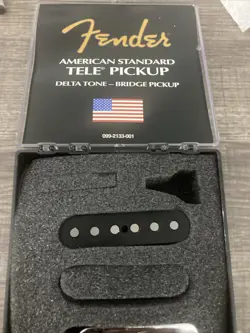 SET OF FENDER TELECASTER NECK AND BRIDGE GUITAR PICKUPS 048610 048609.  47