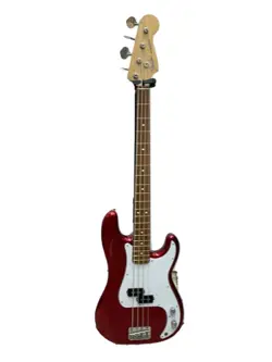 USED FENDER JAPAN STANDARD PRECISION BASS RED MIJ ELECTRIC BASS