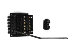 WASHBURN WONDERBAR TREMOLO BRIDGE MID 1980'S BLACK  -  F SPACING (FENDER )