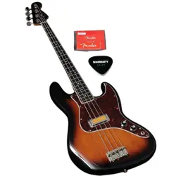 FENDER GOLD FOIL JAZZ BASS 2-COLOR SUNBURST EBONY FINGERBOARD NEW