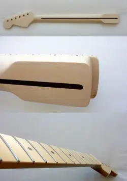 STRATOCASTER GUITAR NECK/ROSE DOTS/43MM 1 11 16THS-FITS WARMOTH, FENDER STRAT