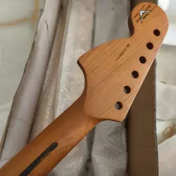 22 FRET STRAT ELECTRIC GUITAR NECK ROASTED MAPLE FOR DIY FENDER REPLACE