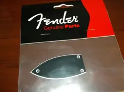 NEW GENUINE FENDER/GRETSCH TRUSS ROD COVER - 2-PLY BLACK
