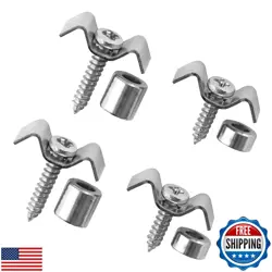 MUSICLILY METAL VINTAGE STRING GUIDES STRING TREES RETAINERS FOR FENDER STRAT