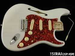 FENDER FSR AMERICAN PROFESSIONAL II THINLINE STRAT LOADED BODY ASH WHITE BLONDE