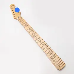 GUITAR NECK FOR FENDER STRAT CANADA MAPLE FINGERBOARD MAPLE TREE OF LIFE INLAY