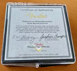 FENDER CUSTOM SHOP JOSEFINA HAND WOUND TOMATILLO STRATOCASTER PICKUPS