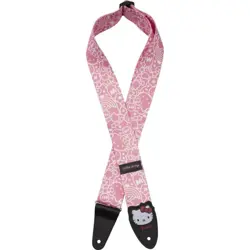 FENDER X HELLO KITTY PINK STRAP POLY ADJUSTABLE GUITAR STRAP