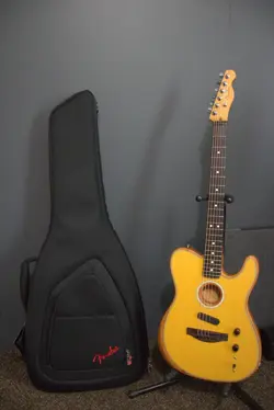 FENDER ACOUSTASONIC PLAYER TELECASTER ACOUSTIC ELECTRIC GUITAR BUTTERSCOTCH