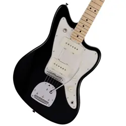 FENDER MADE IN JAPAN JUNIOR JAZZMASTER MAPLE FINGERBOARD BLACK ELECTRIC GUITAR
