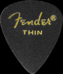 FENDER 351 PREMIUM CELLULOID GUITAR PICKS WHITE - THIN 144-PACK (1 GROSS)