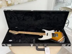2005 FENDER SQUIER 51 SUNBURST TELE STRAT WITH NEW FENDER HARDSHELL TOLEX CASE