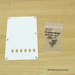 FENDER CUSTOM SHOP 63 RELIC STRATOCASTER TREMOLO COVER BACK PLATE .060 EGGSHELL