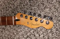 REAL FENDER PLAYER TELECASTER NECK & TUNERS ~ MADE IN MEXICO MIM ~ EXCELLENT 