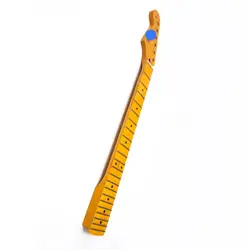 GUITAR NECK BRIGHT YELLOW CANADA IMPORTED MAPLE HANDLE FOR FENDER STRAT GUITAR