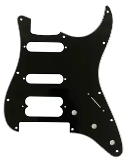 FOR FIT FENDER PLAYER STRATOCASTER FLOYD ROSE HSS GUITAR PICKGUARD 3 PLY BLACK