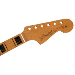 NEW FENDER JAZZMASTER ROASTED MAPLE NECK W/BLOCK RSTD MN SQUIER