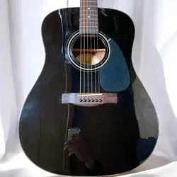 FENDER CD-60 ACOUSTIC GUITAR WITH HARD CASE - USED, MINOR WEAR