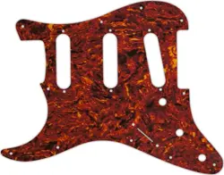 WD CUSTOM PICKGUARD FOR LEFT HAND FENDER STRATOCASTER #05W TORTOISE SHELL/WHITE