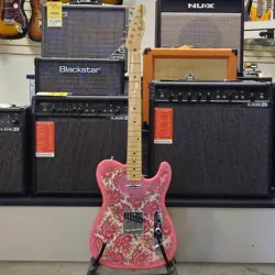 USED FENDER TL-69 PAISLEY REISSUE ELECTRIC GUITAR WITH CASE
