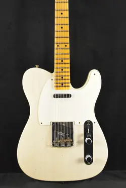 FENDER 1959 TELECASTER JOURNEYMAN RELIC AGED WHITE BLONDE 1-PIECE RIFT SAWN