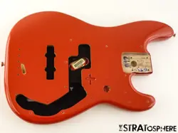 FENDER PLAYER PLUS ACTIVE PRECISION P BASS BODY GUITAR PARTS FIESTA RED
