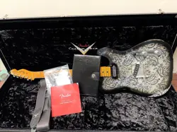 FENDER CUSTOM SHOP 1968 BLACK PAISLEY TELECASTER RELIC - TEXAS SPECIAL PICKUP, U
