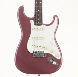 FENDER CHAR STRATOCASTER BURGUNDY ELECTRIC GUITAR USED FREE SHIPPING FROM JAPAN