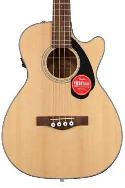 FENDER CB-60SCE ACOUSTIC-ELECTRIC CONCERT BASS GUITAR - NATURAL