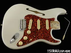 FENDER FSR AMERICAN PROFESSIONAL II THINLINE STRAT LOADED BODY, ASH WHITE BLONDE
