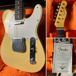 FENDER CUSTOM SHOP 1963 TELECASTER JOURNEYMAN RELIC IN VINTAGE WHITE FINISH