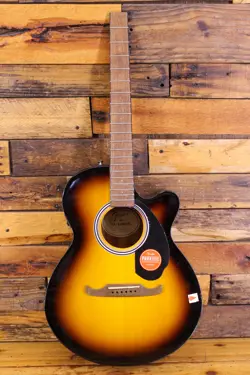 FENDER FA-135CE CONCERT ACOUSTIC-ELECTRIC GUITAR SUNBURST DAMAGED