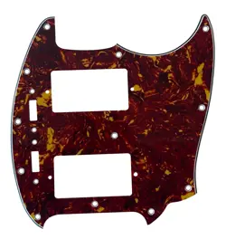 FOR FITS FENDER MUSTANG WITH PAF HUMBUCHER STYLE GUITAR PICKGUARD RED TORTOISE