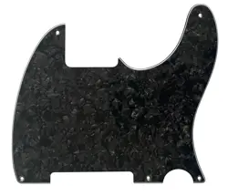 FOR FENDER TELECASTER VINTAGE 5-HOLE BLANK GUITAR PICKGUARD 4 PLY BLACK PEARL
