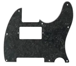 FOR FIT FENDER ESQUIRE 8 HOLE TELECASTER PAF STYLE GUITAR PICKGUARD BLACK PEARL