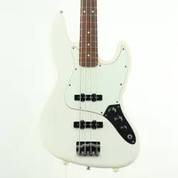 ELECTRIC BASS GUITAR USED FENDER PLAYER JAZZ BASS ARCTIC WHITE RIGHT-HANDED