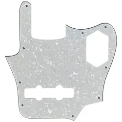 FOR FITS FENDER US JAGUAR BASS STYLE GUITAR PICKGUARD 4 PLY WHITE PEARL
