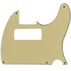 FOR FENDER TELECASTER 5-HOLE P90 STYLE GUITAR PICKGUARD 3 PLY VINTAGE YELLOW