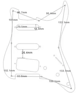 STRATOCASTER HSS SCREW