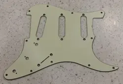 MIGHTY MITE GUITAR PICKGUARD IN MINT GREEN S-S-S  FITS A FENDER STRATOCASTER