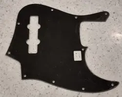 MIGHTY MITE BASS PICKGUARD IN BLACK - FITS A FENDER USA / MEX JAZZ J BASS