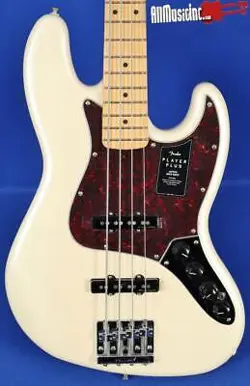 FENDER PLAYER PLUS ACTIVE JAZZ BASS OLYMPIC PEARL ELECTRIC BASS GUITAR