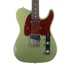 USED FENDER CUSTOM SHOP 1964 TELECASTER RELIC AGED SAGE GREEN METALLIC 2023