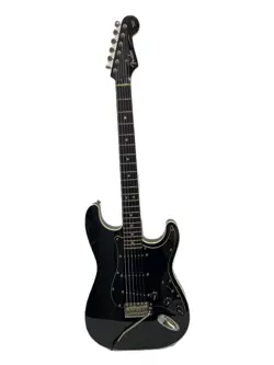 USED FENDER JAPAN MIJ AERODYNE STRATOCASTER BLACK MADE IN JAPAN