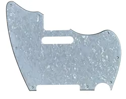 FITS FENDER WARMOTH MJT TELEMASTER JAZZCASTER STYLE GUITAR PICKGUARD WHITE PEARL