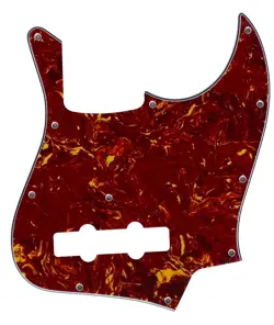 FOR FIT FENDER GEDDY LEE JAZZ BASS STYLE GUITAR PICKGUARD 4 PLY RED TORTOISE