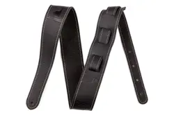 FENDER® MONOGRAM LEATHER STRAP, BLACK GUITAR STRAP, PART NUMBER #0990681006